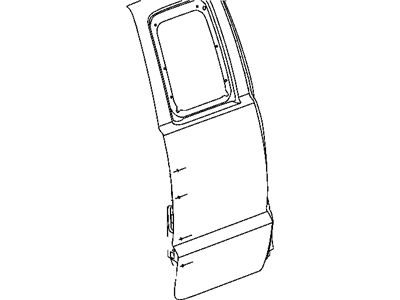 Mopar 55359374AD Door-Rear