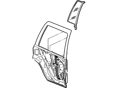 Mopar 55363285AC Rear Left Driver Side Power Window Regulator