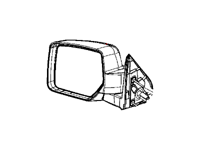 Mopar 57010078AC Outside Rear View Mirror