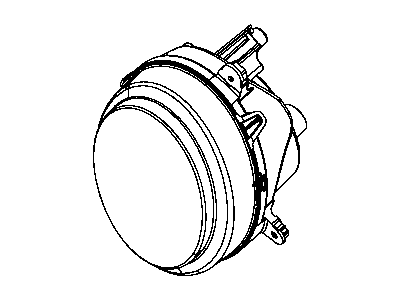 Mopar 5303843AB Driver Side Headlight Assembly Composite