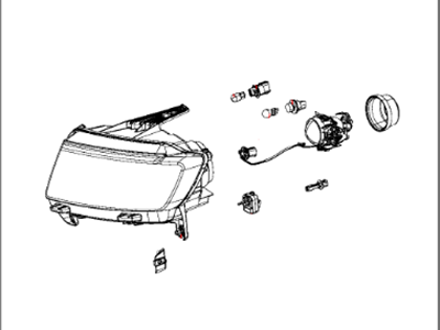 2014 Jeep Compass Headlight - 5272918AA