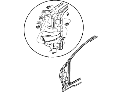 Mopar 5017051AD Panel-Body Side Aperture Front