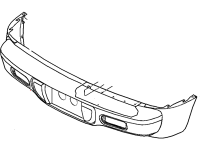 Mopar 5086117AA Fascia Rear Primed