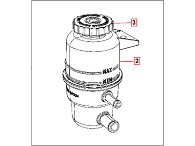 Mopar 4721497AC Reservoir-Power Steering Fluid