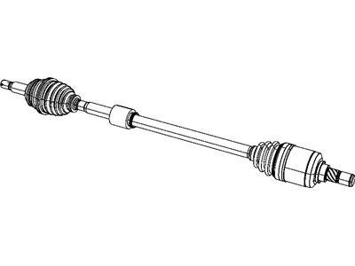 2010 Dodge Caliber Axle Shaft - 5105772AE