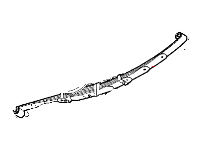 Mopar 52106830AH Rear Leaf Spring