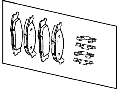 Mopar 5080868AC Pad Kit Front Disc Brake