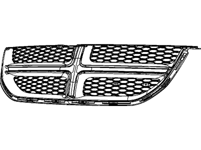 2011 Dodge Grand Caravan Grille - 68100689AA