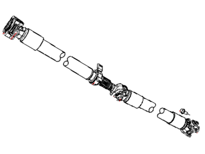 Mopar 52853225AA Rear Drive Shaft