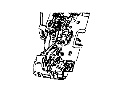 Mopar 4589425AE Latch Rear Door