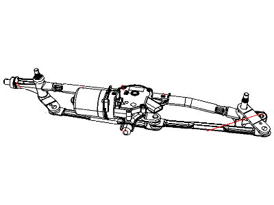 Chrysler Town & Country Wiper Motor - 68028446AB