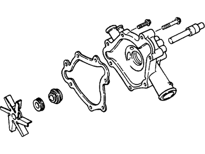 Mopar 53021018AC Engine Water Pump Front