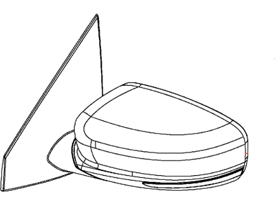 Mopar 5SP101L4AA Outside Rear View Mirror