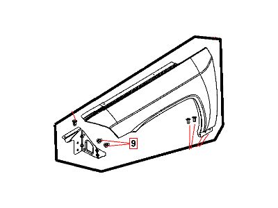 Mopar 68085302AA Fender-Front