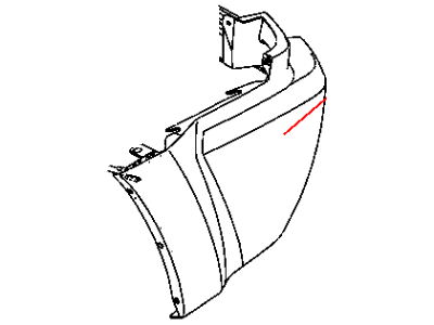 Mopar 5159094AA Rear Bumper Cover