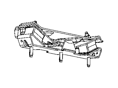 Dodge Ram 2500 Transmission Mount - 52122334AA