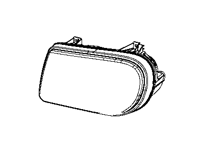 Mopar 4806165AH Driver Side Left Head Lamp