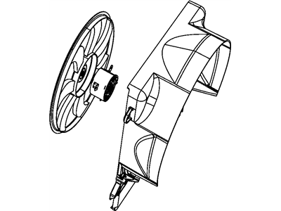 Dodge Nitro Engine Cooling Fan - 68003968AB