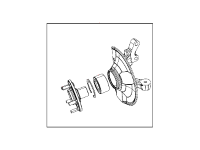 2016 Jeep Compass Steering Knuckle - 68088499AD