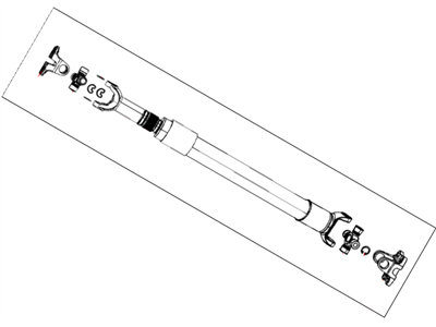 Mopar 5146835AA Rear Drive Shaft