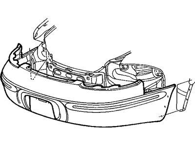 Mopar 4805223AA Bracket-Bumper FASCIA