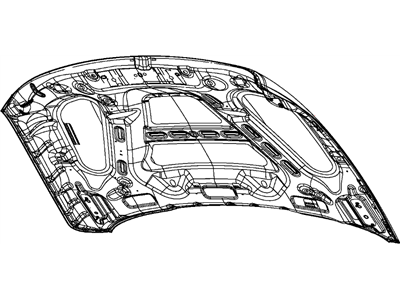 2014 Ram 1500 Hood - 68160235AC