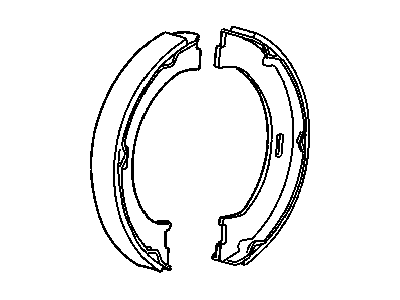 Mopar 5093390AA Parking Brake Shoe And Lining Kit