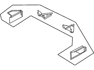 Mopar 5054645AC REINFMNT-Rear Rail To LIFTGATE SILL