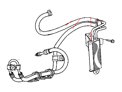 Mopar 52125406AC Hose-Power Steering Return