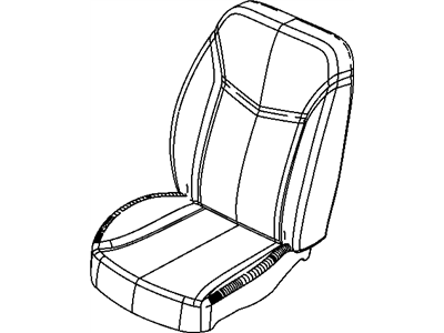 Mopar 1RX221D1AA Front Seat Back Cover