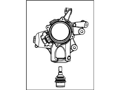 Mopar 4877102AD Knuckle And Ball Joint Right