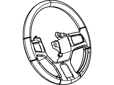 2012 Ram 2500 Steering Wheel - 1YH40GTVAA