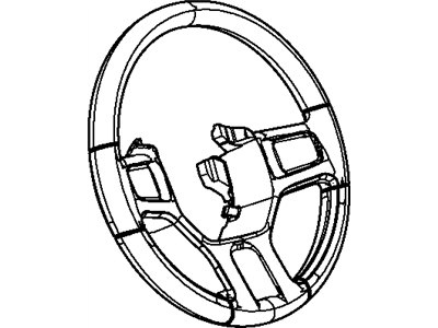 2012 Ram 1500 Steering Wheel - 1YH401TVAA