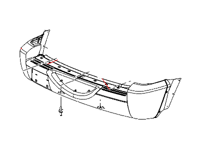 Mopar 5GJ58CJMAE Rear Bumper Cover