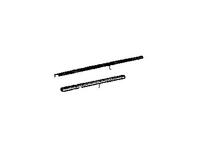 Mopar 4724767AD WEATHERSTRIP-Rear Door Belt