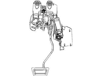 Mopar 4721199AE Pedal-Brake And Accelerator