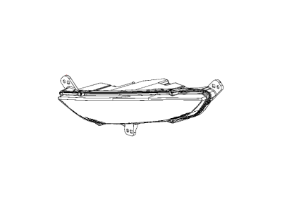 Mopar 68186390AB Front Fog Lamp