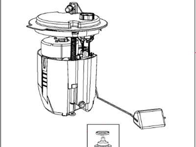 Mopar RL004475AB Fuel Pump Module Assembly-And Level Sensor Module