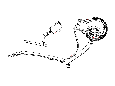 2009 Chrysler Aspen Fuel Filler Neck - 52855841AC