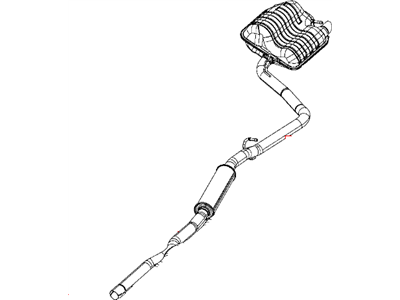 Mopar 68260152AA Exhaust Muffler And Resonator