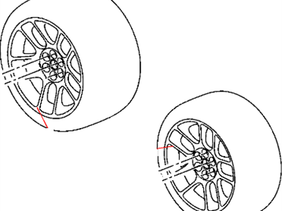 Mopar 5290868AC Aluminum Wheel Rear