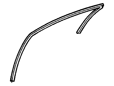 Mopar 4574033AJ WEATHERSTRIP-Front Door Glass