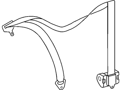 Mopar 5125014AA Retractor Seat Belt