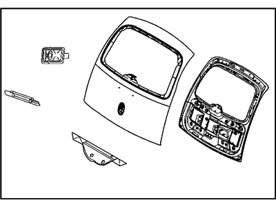 Mopar 5015483AC LIFTGATE