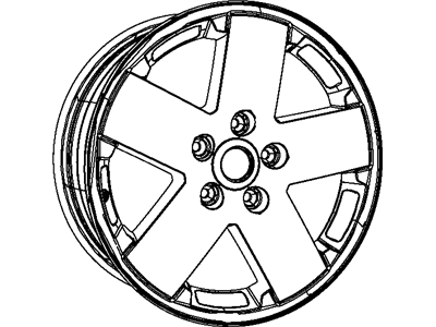 Mopar 1SU90RXFAB Aluminum Wheel