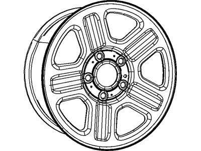 Mopar 1AH73S4AAC Steel Wheel