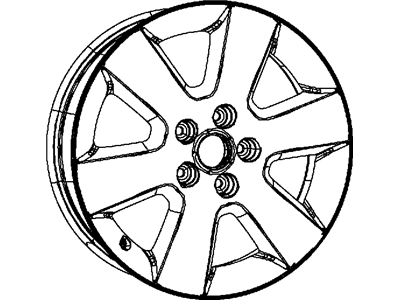 Mopar 1AN31PAKAA Aluminum Wheel