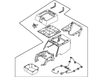 Mopar 1JJ39BD1AA BOX/BIN-Floor