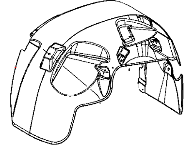 Mopar 55077712AC Shield-Front Fender