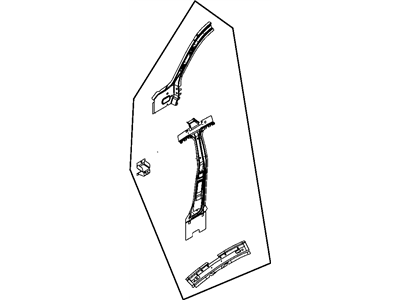 Mopar 4389686AD Frame-Windshield Side